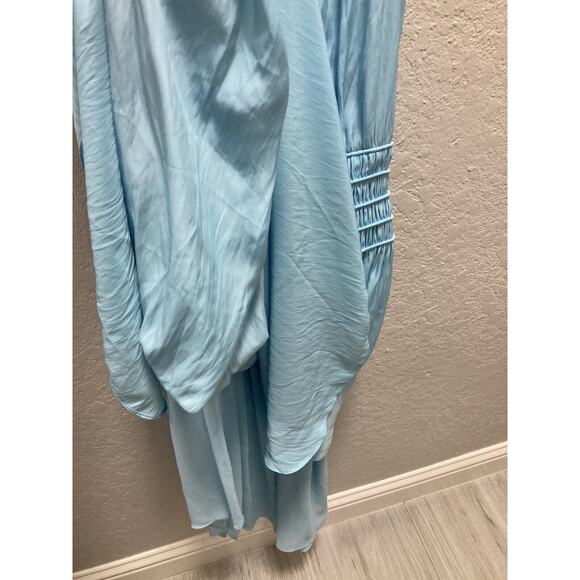 Ramy Brook Audrey Sleeveless Midi Dress, Misty Blue Women Small *irregular - Picture 9 of 9